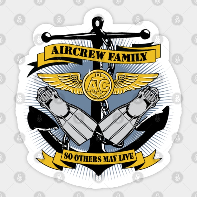 “So Others May Live” - Navy Rescue Swimmer Motto T-Shirt Sticker by aircrewsupplyco